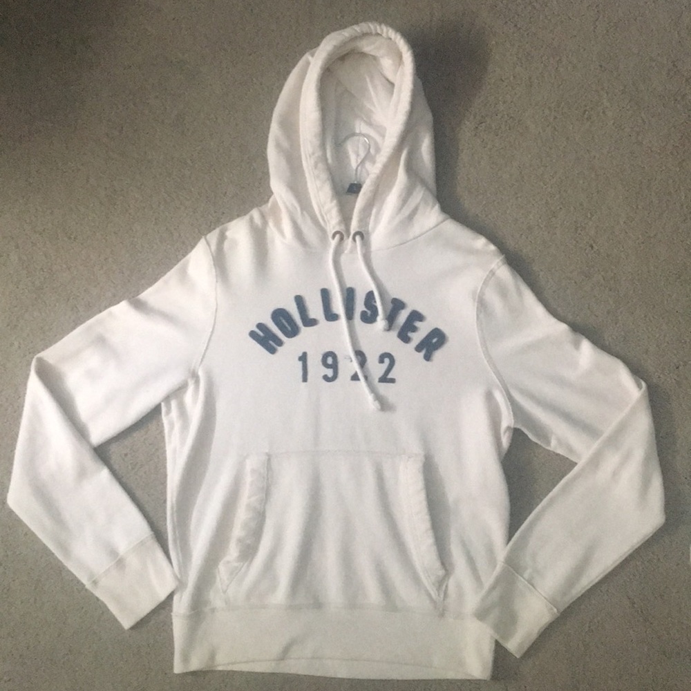 Dude’s Hollister White Hoodie Large